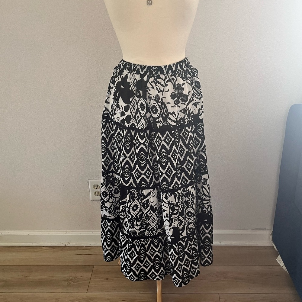 Notations ikat  Patterned maxi skirt